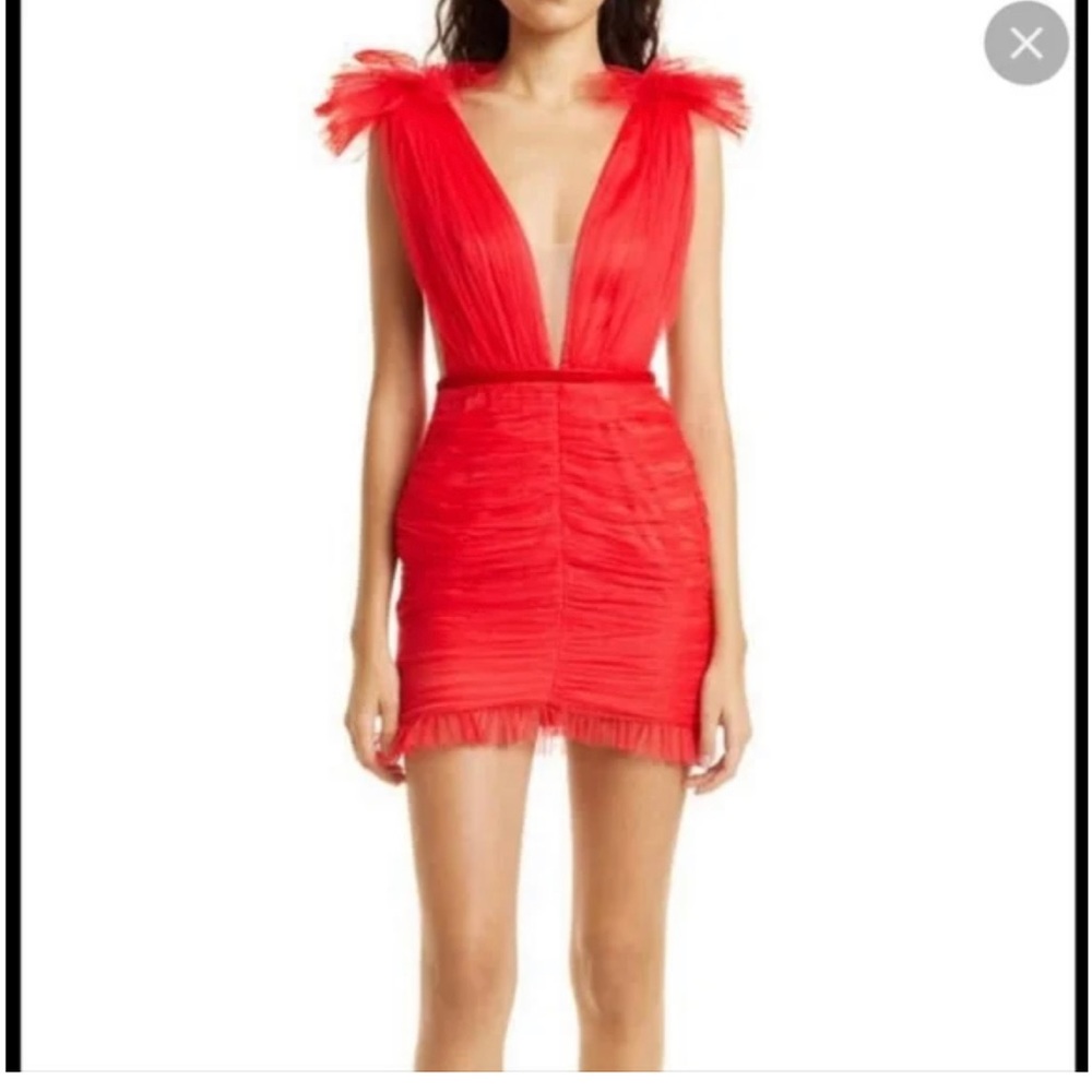 Sau Lee Harlie Dress- Red - New with Tags - Picture 2 of 5